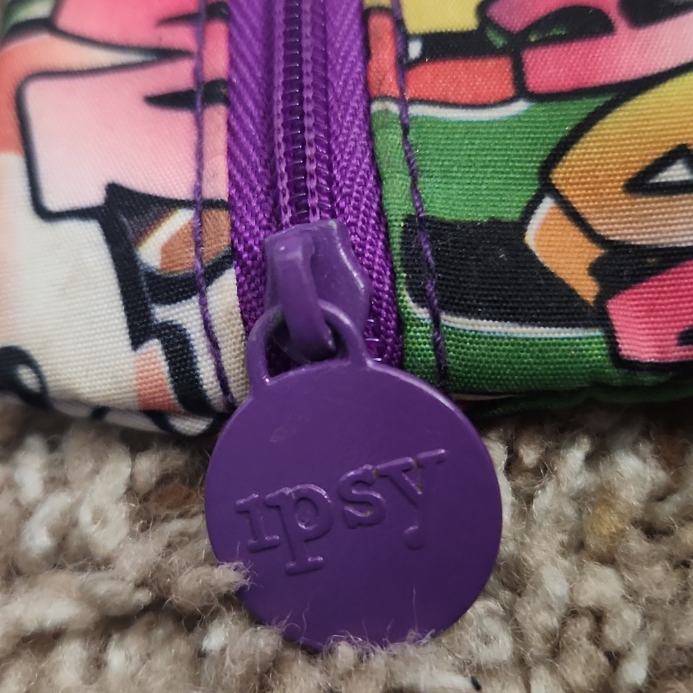 Ipsy Colorful Graffiti Makeup Bag - Picture 3 of 5